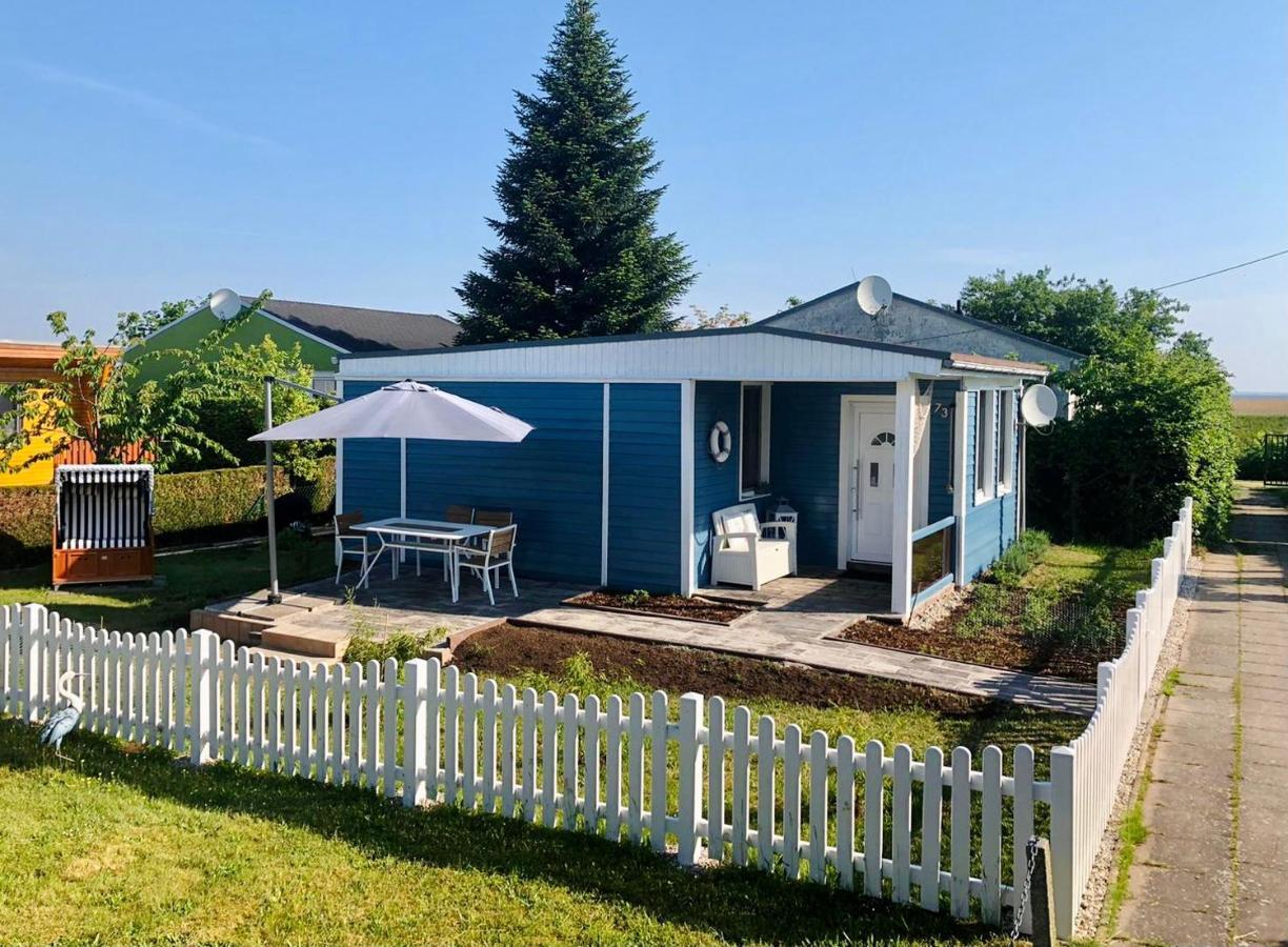 Sonniges Ferienhaus Fischer-Huus Vor Usedom & Direkt Am Haff Und Wasserzugang Monkebude Exterior photo
